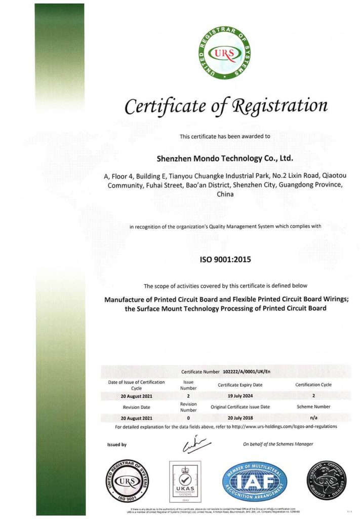 ISO 9001 certification